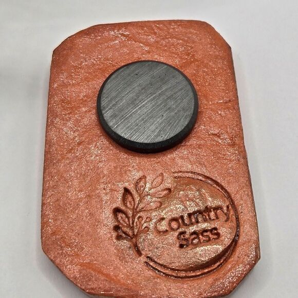 "5/$25" Artisan Crafted Clay Pottery Terecotta Organic Tree Fridge Magnet - Picture 4 of 5